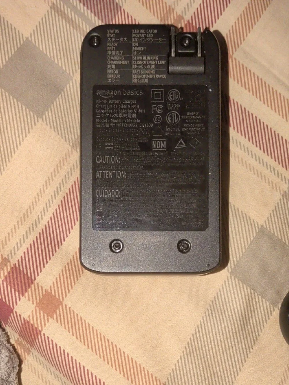 Amazon Black 4-Slot AA/AAA Battery Charger